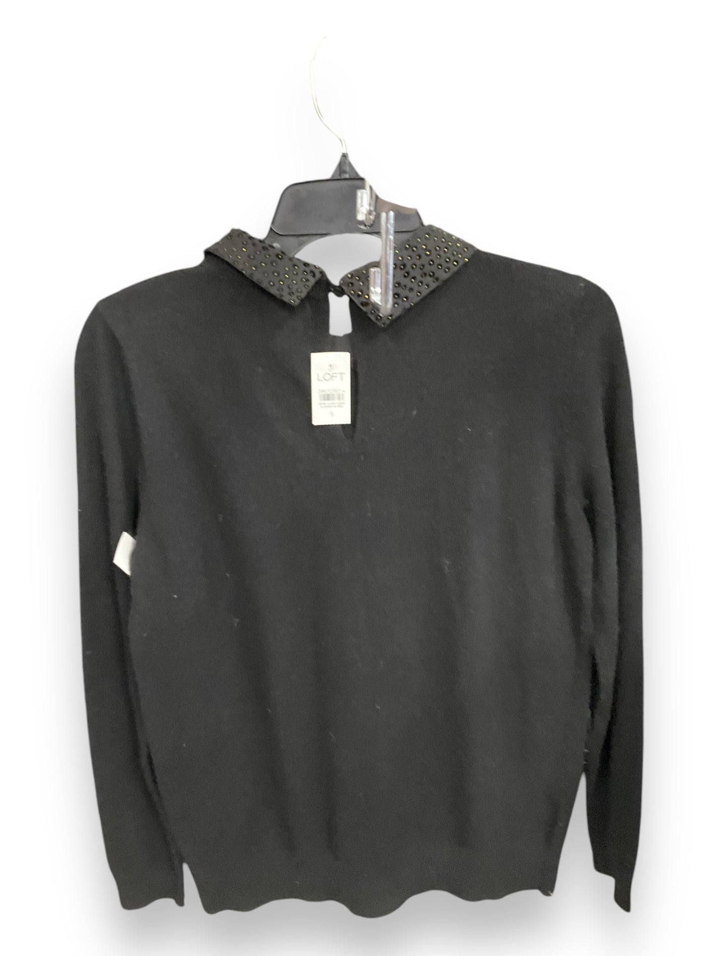 Top Long Sleeve By Loft In Black, Size: S
