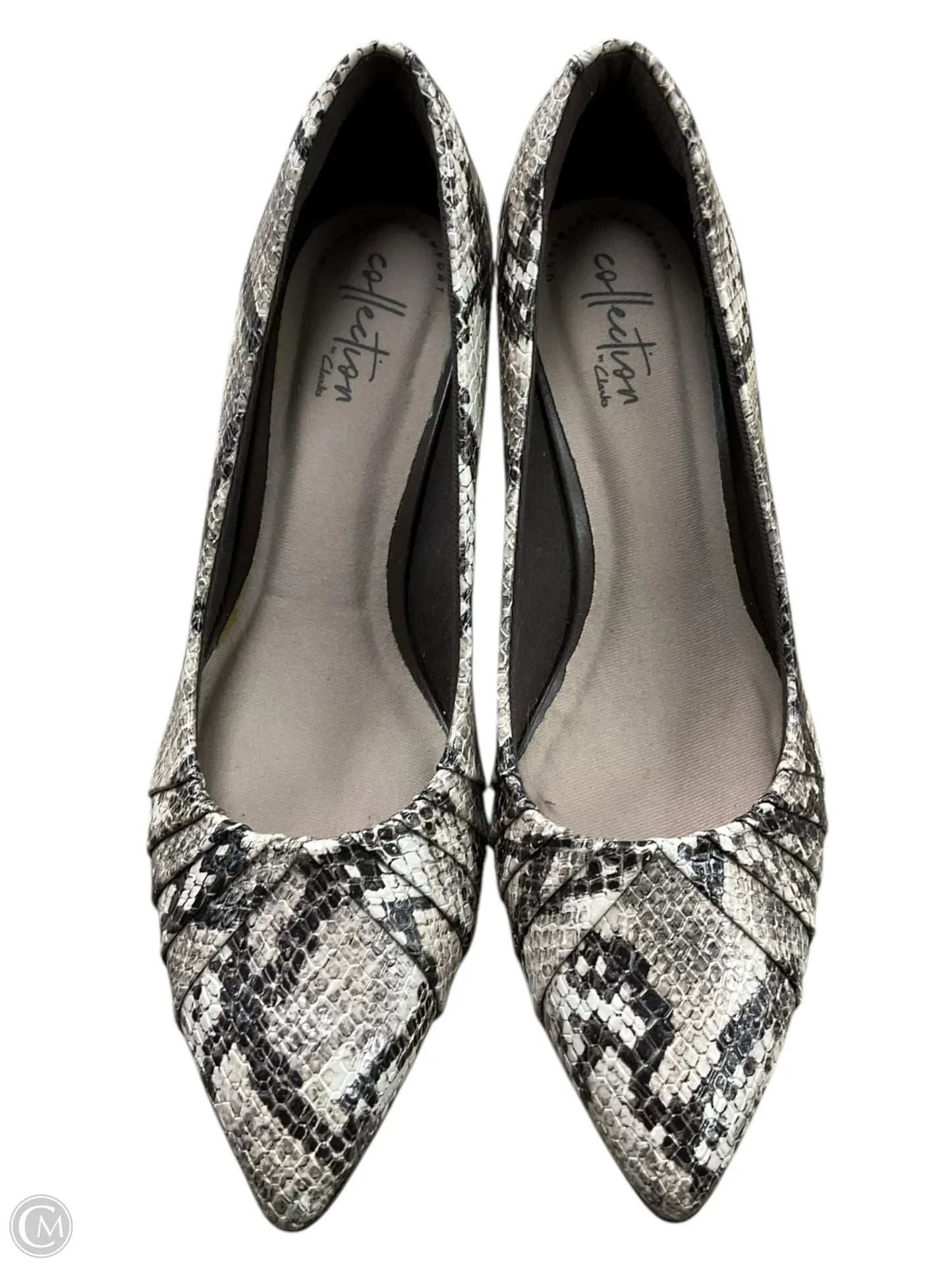 Shoes Heels Kitten By Clarks In Snakeskin Print, Size: 6.5