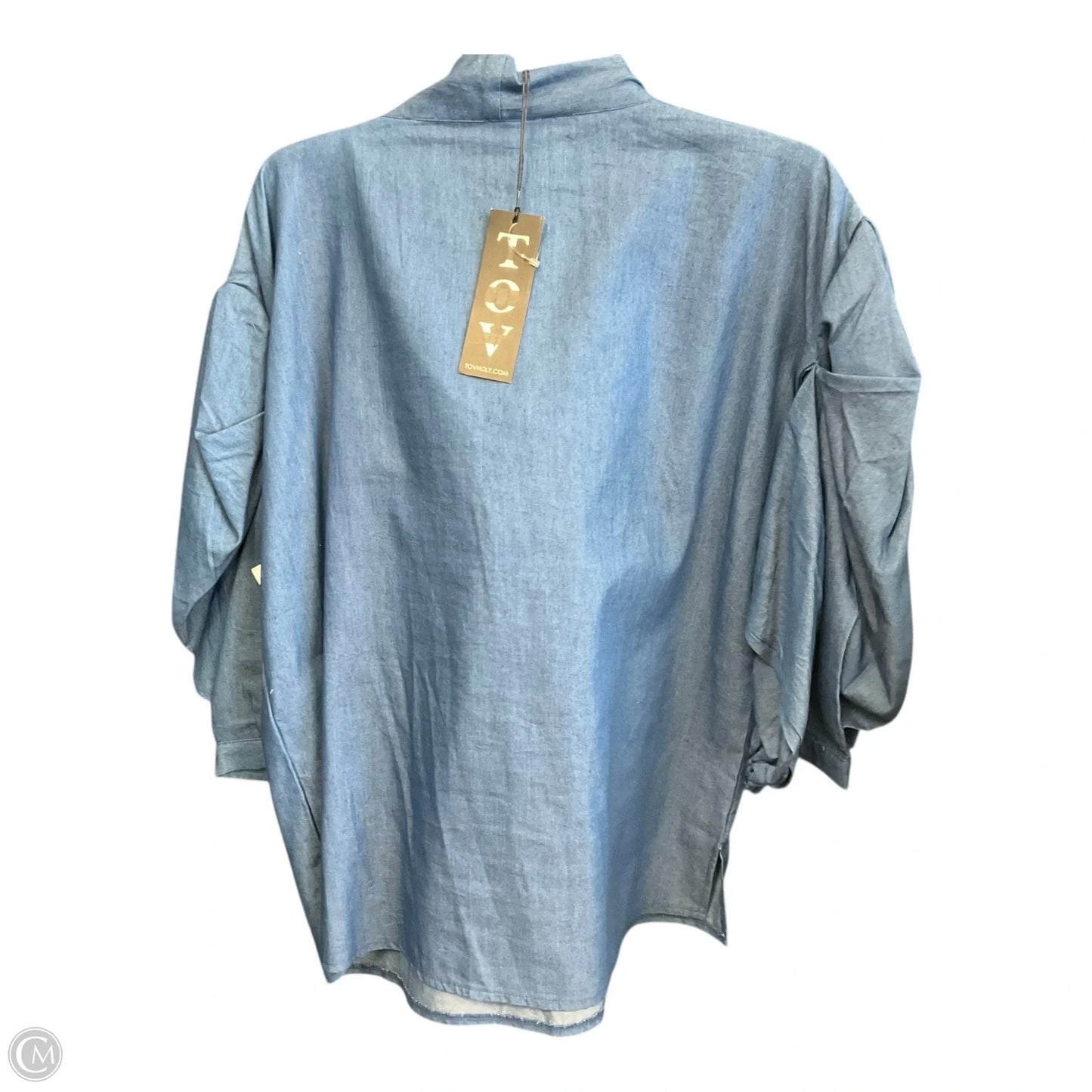 Blouse Long Sleeve By Democracy In Blue, Size: L