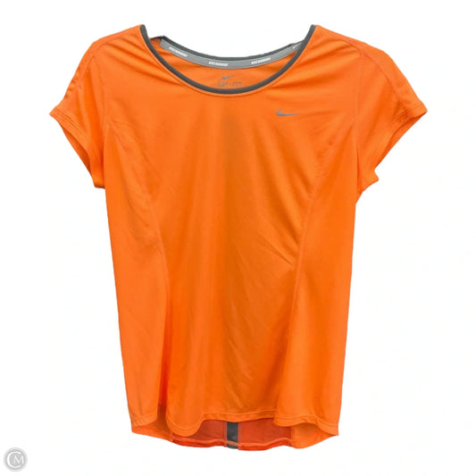 Top Short Sleeve By Nike Apparel In Orange, Size: M