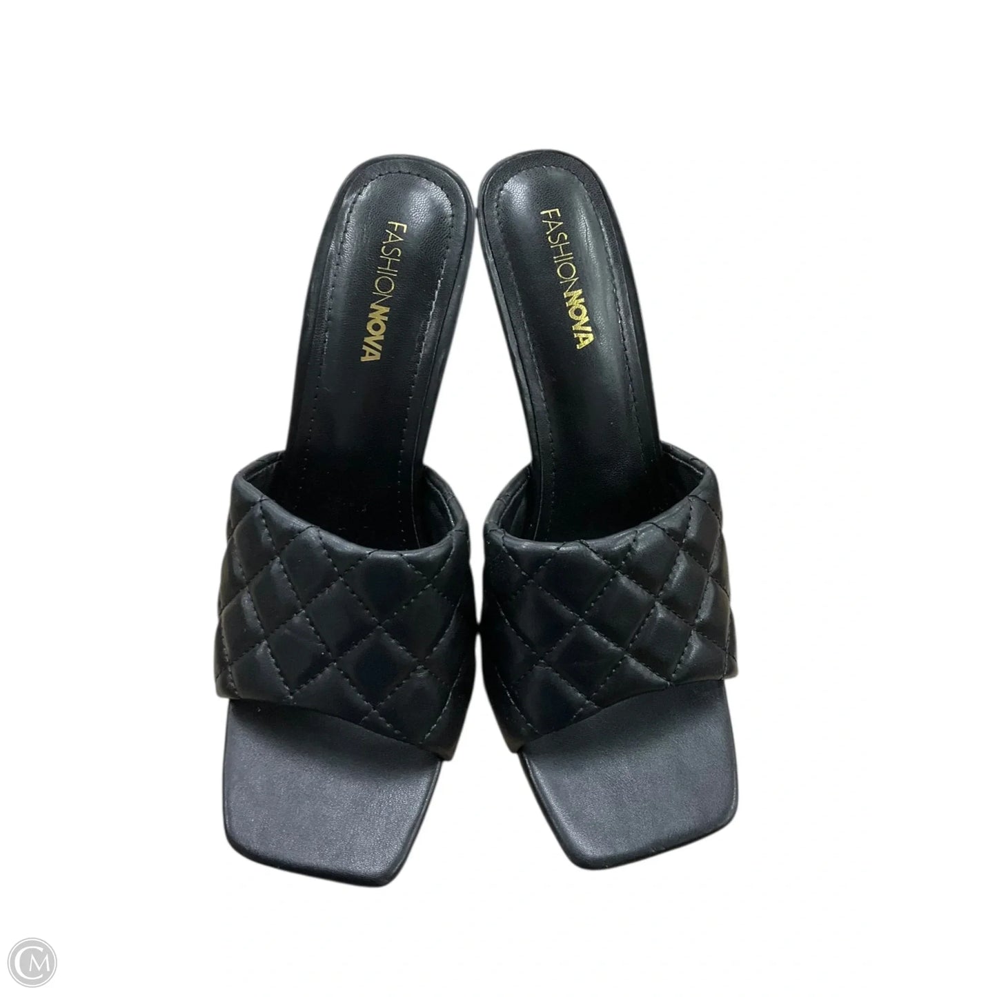 Sandals Heels Stiletto By Fashion Nova In Black, Size: 8