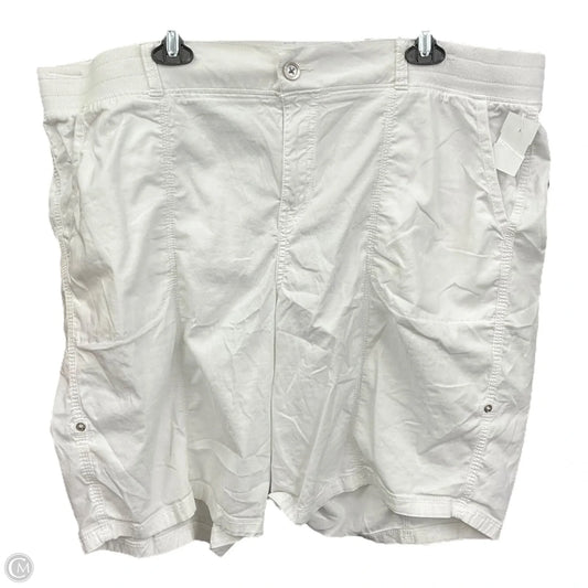 Shorts By Evri In White, Size: 20