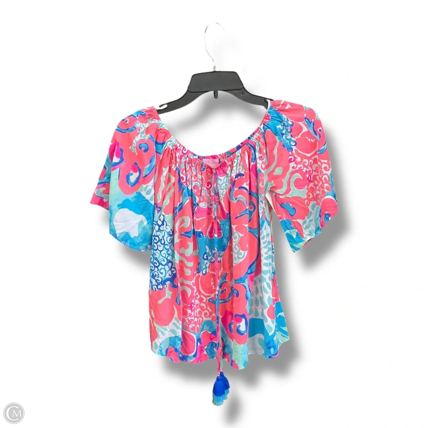 Top Short Sleeve Designer By Lilly Pulitzer In Multi-colored, Size: S