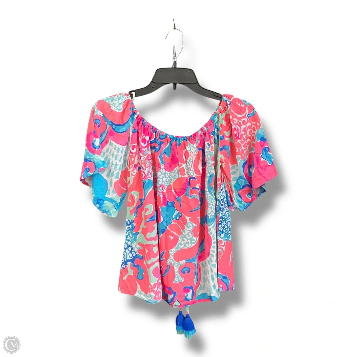 Top Short Sleeve Designer By Lilly Pulitzer In Multi-colored, Size: S