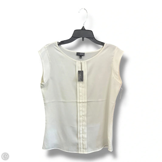 Top Sleeveless By Limited In Ivory, Size: S