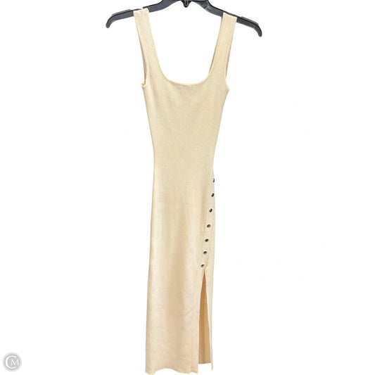 Dress Casual Midi By Windsor In Beige, Size: S