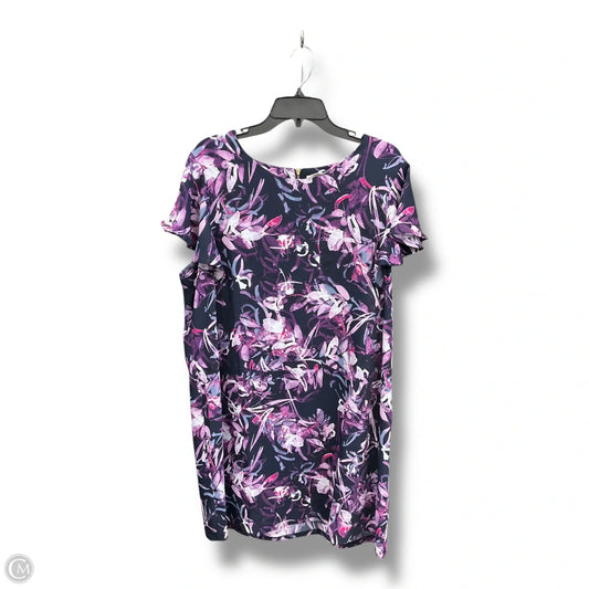 Dress Casual Midi By Rachel Zoe In Purple, Size: 1x