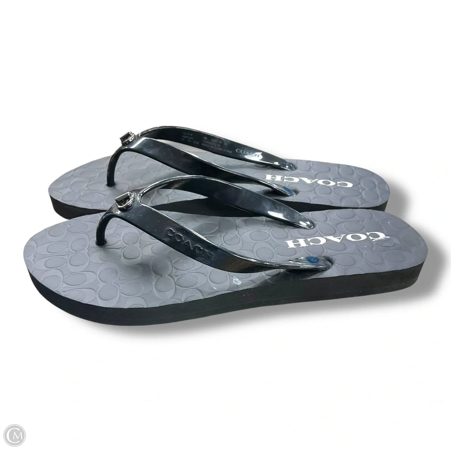 Sandals Designer By Coach In Black, Size: 5