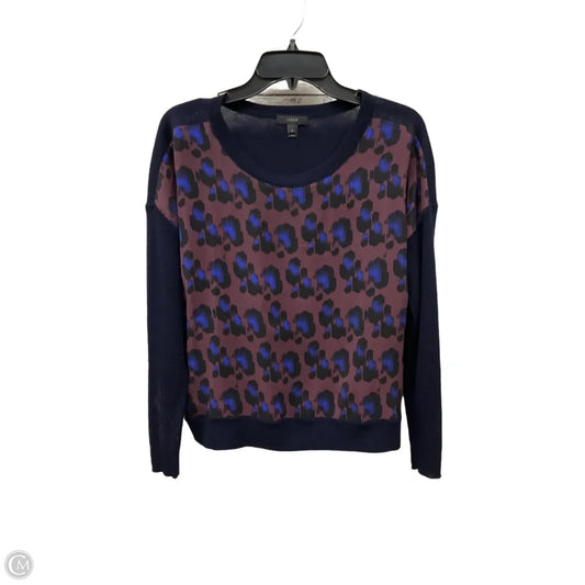 Top Long Sleeve By J. Crew In Blue & Brown, Size: S