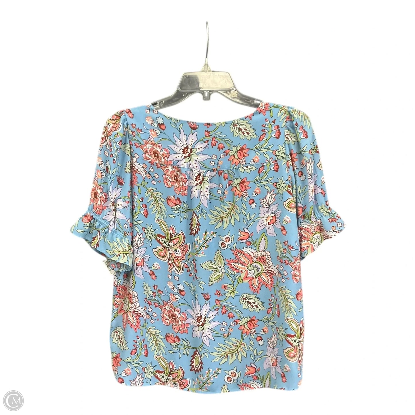 Top Short Sleeve By Loft In Multi-colored, Size: Xs