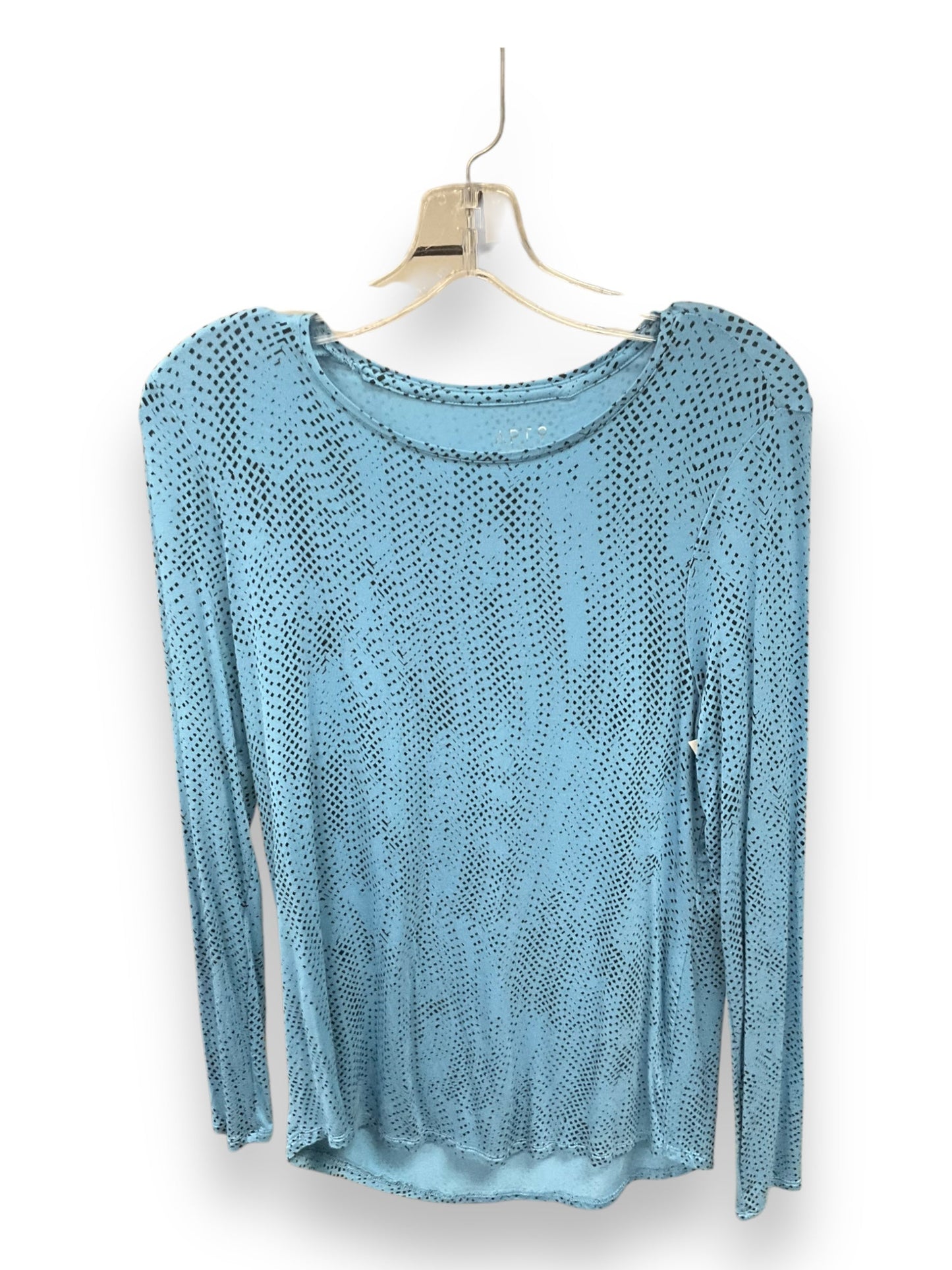 Top Long Sleeve By Apt 9 In Blue, Size: Xs