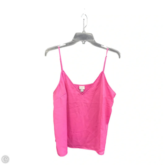 Top Sleeveless Basic By A New Day In Pink, Size: L