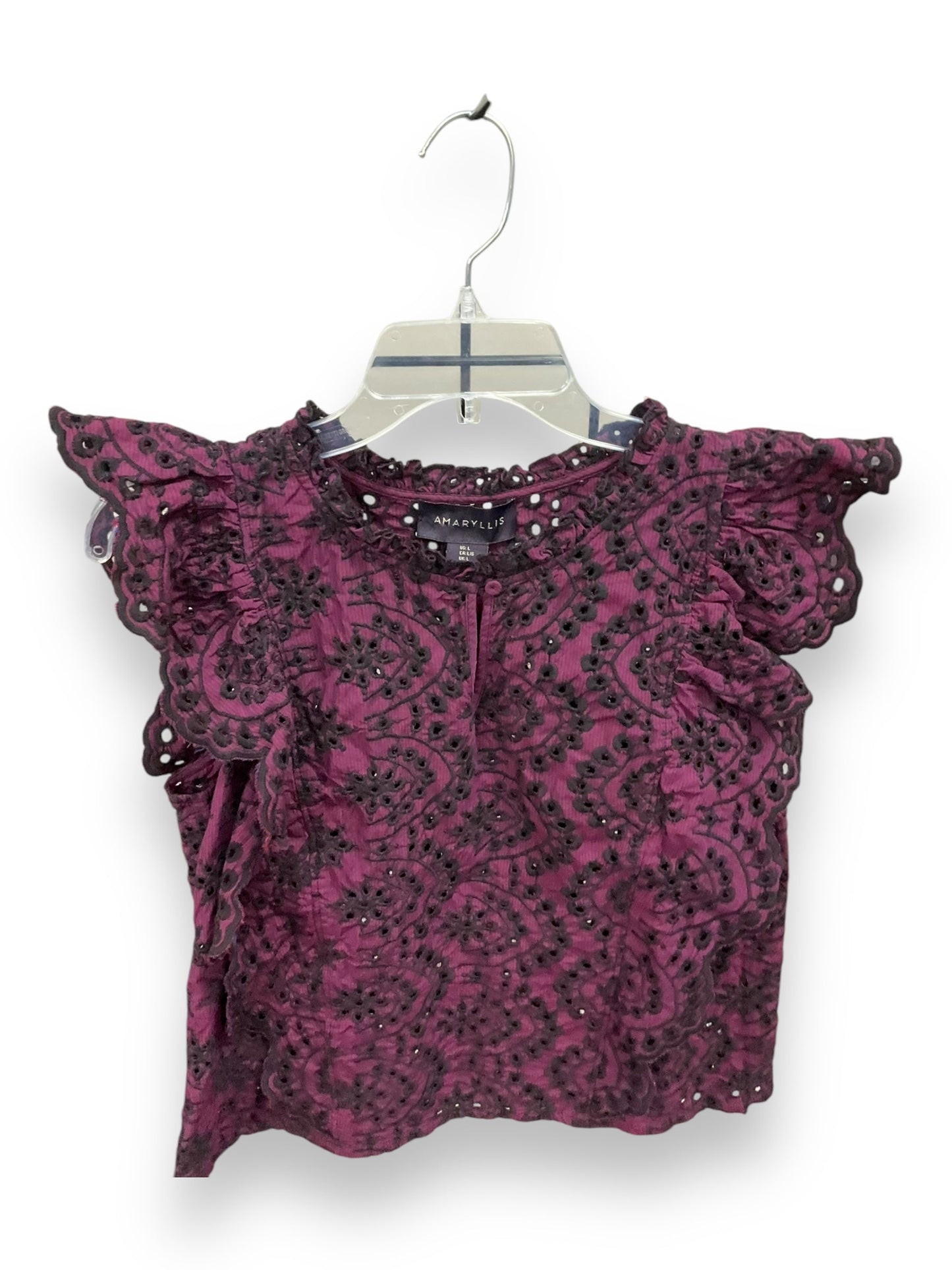 Top Sleeveless By Amaryllis In Multi-colored, Size: L
