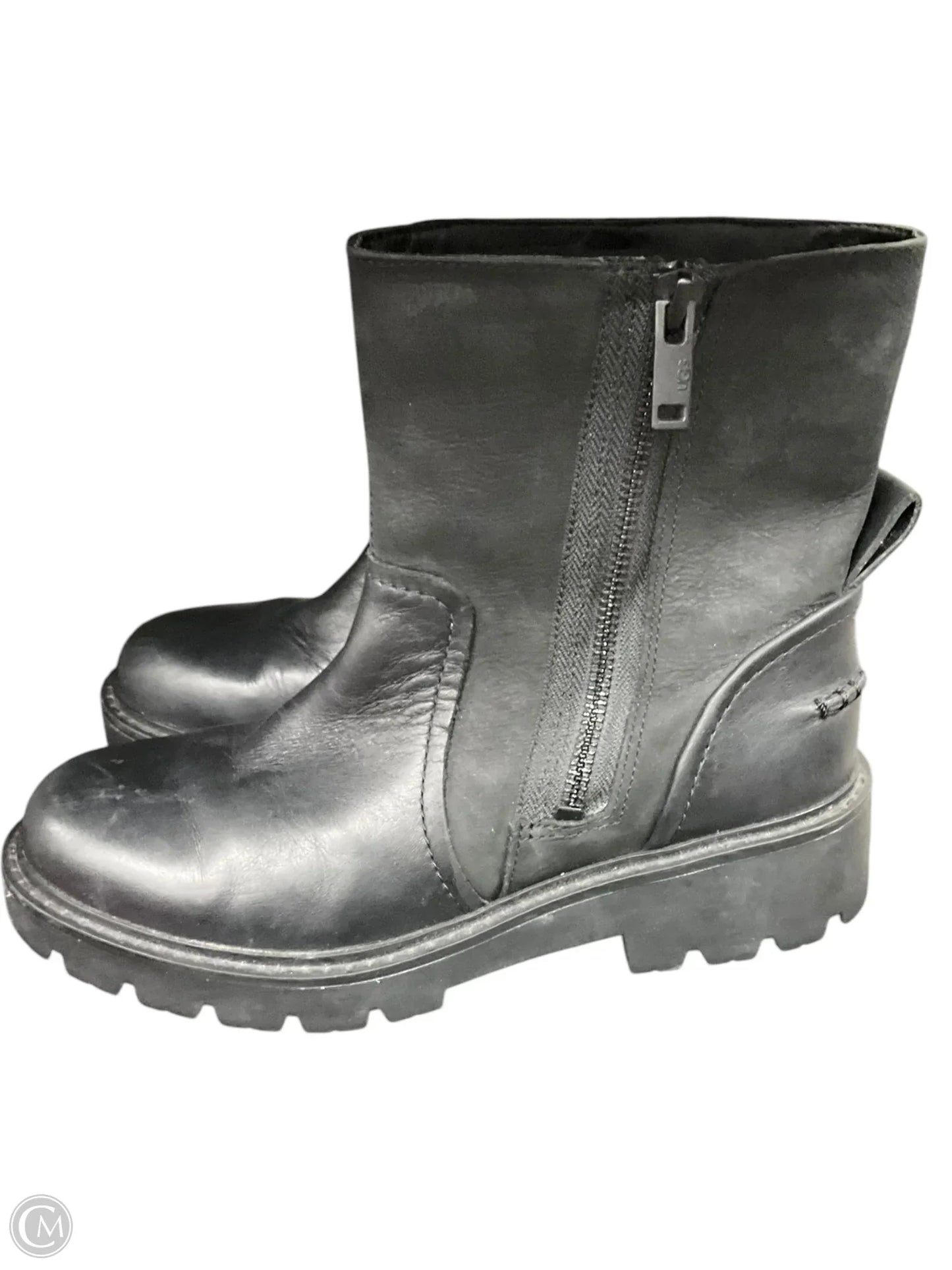 Boots Designer By Ugg In Black, Size: 6.5