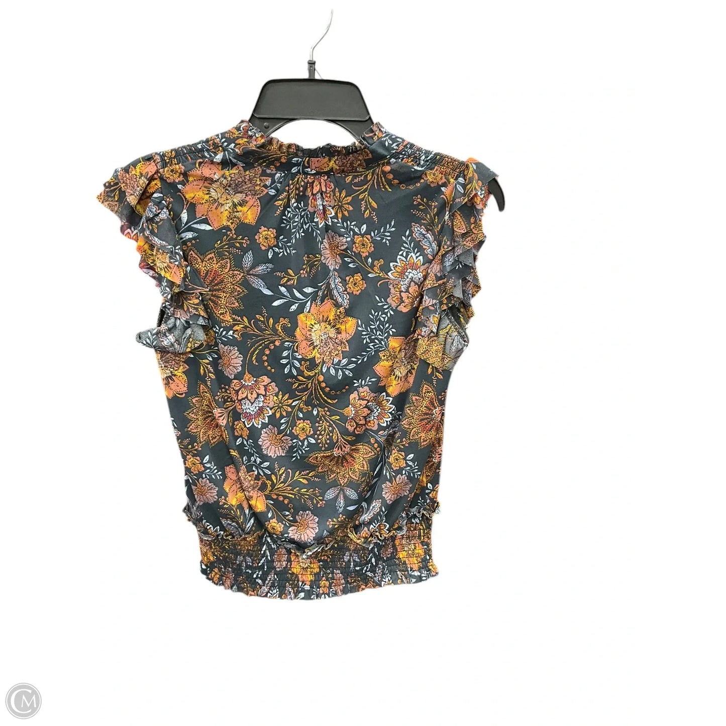 Top Sleeveless By Evereve In Floral Print, Size: Xs