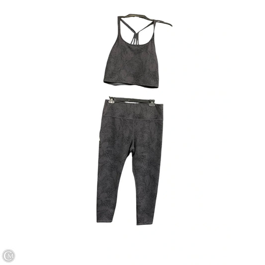 Athletic Pants 2pc By Zyia In Black & Grey, Size: Xl