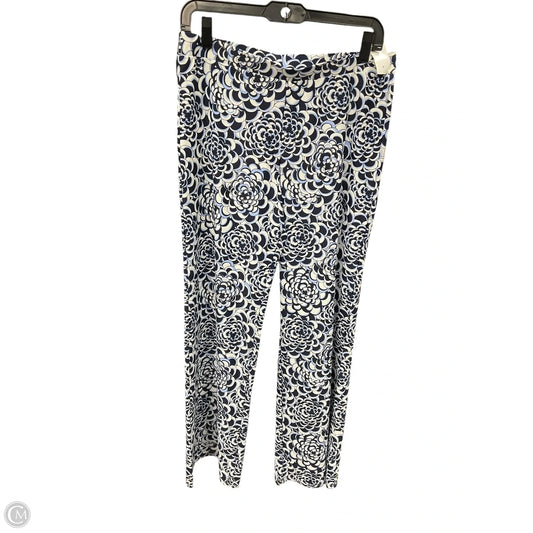 Pants Wide Leg By Jude Connally In Blue & White, Size: 4