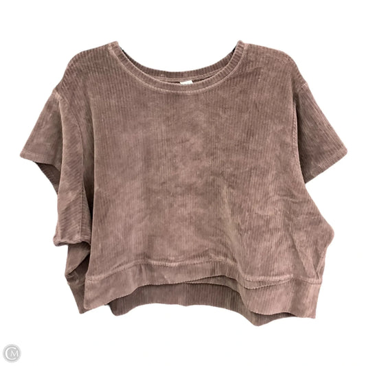 Top Short Sleeve By Old Navy In Brown, Size: 4x