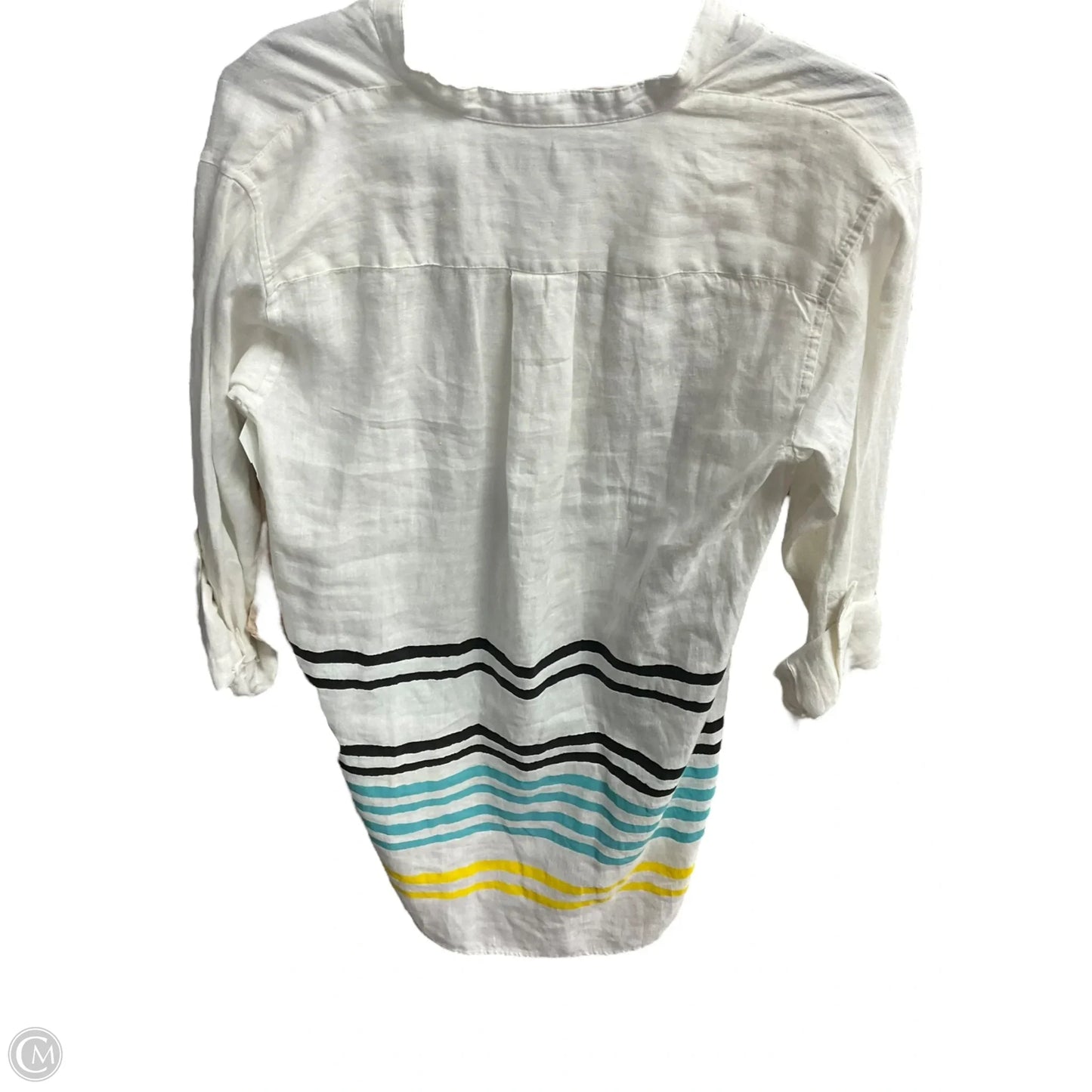 Tunic Long Sleeve By Ralph Lauren Black Label In Striped Pattern, Size: S