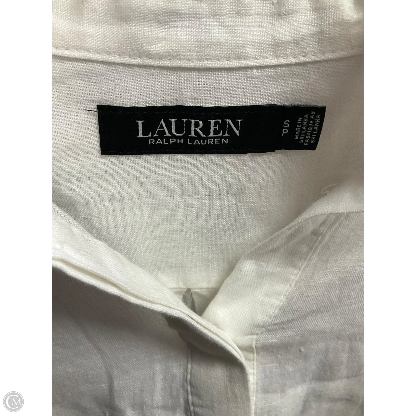Tunic Long Sleeve By Ralph Lauren Black Label In Striped Pattern, Size: S