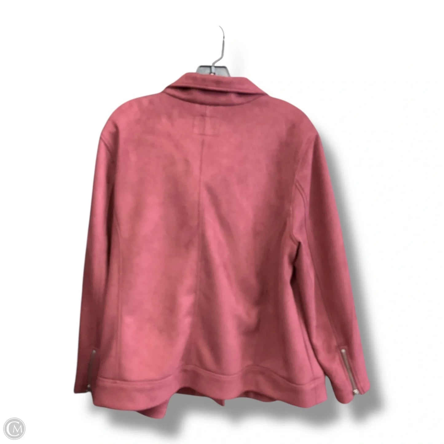 Jacket Moto By Old Navy In Maroon, Size: 2x