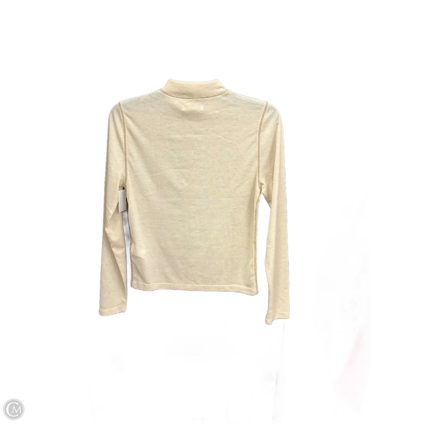 Top Long Sleeve Basic By Madewell In Cream, Size: M