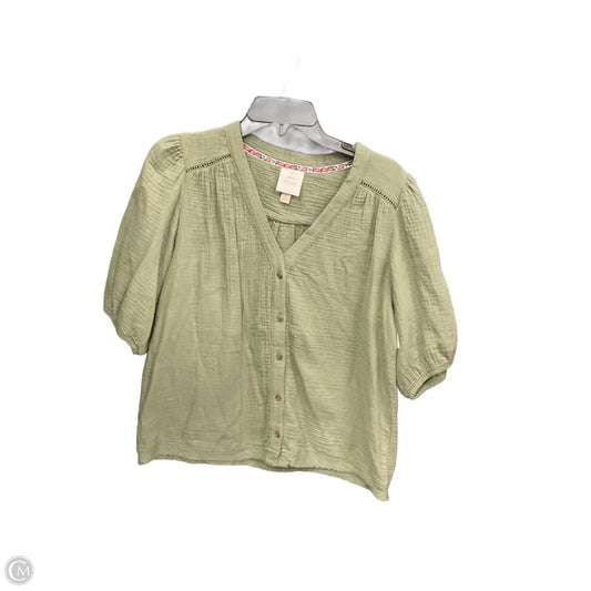 Top Short Sleeve Basic By Knox Rose In Green, Size: S