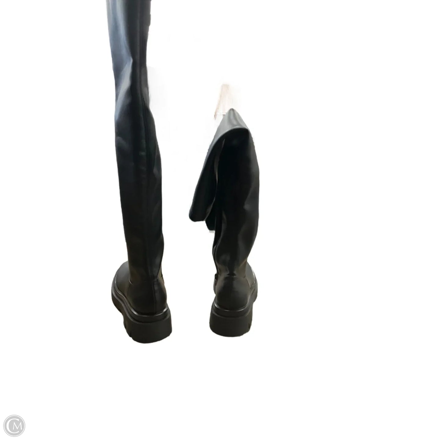 Boots Knee Heels By Steve Madden In Black, Size: 8