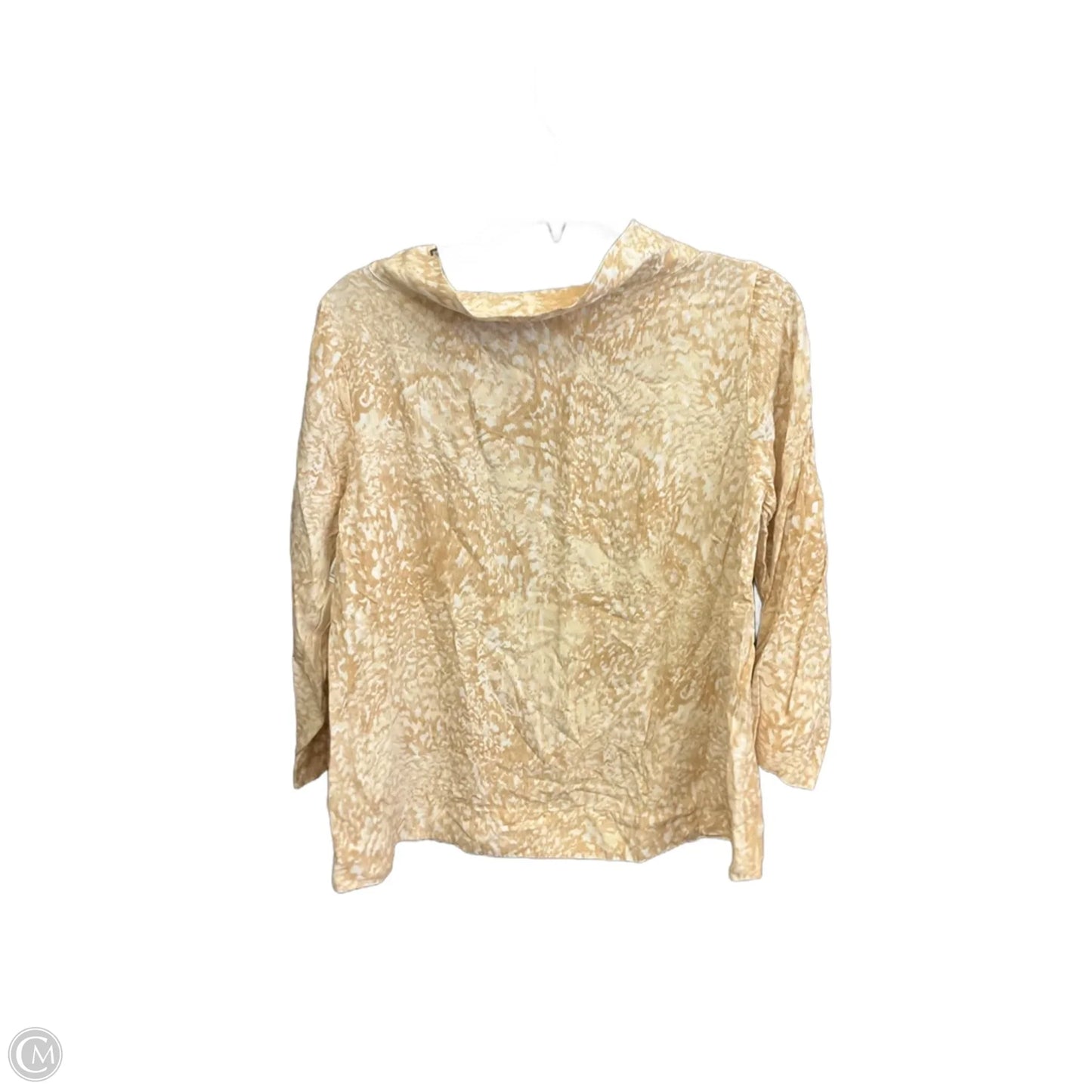 Top 3/4 Sleeve By Soft Surroundings In Brown, Size: S