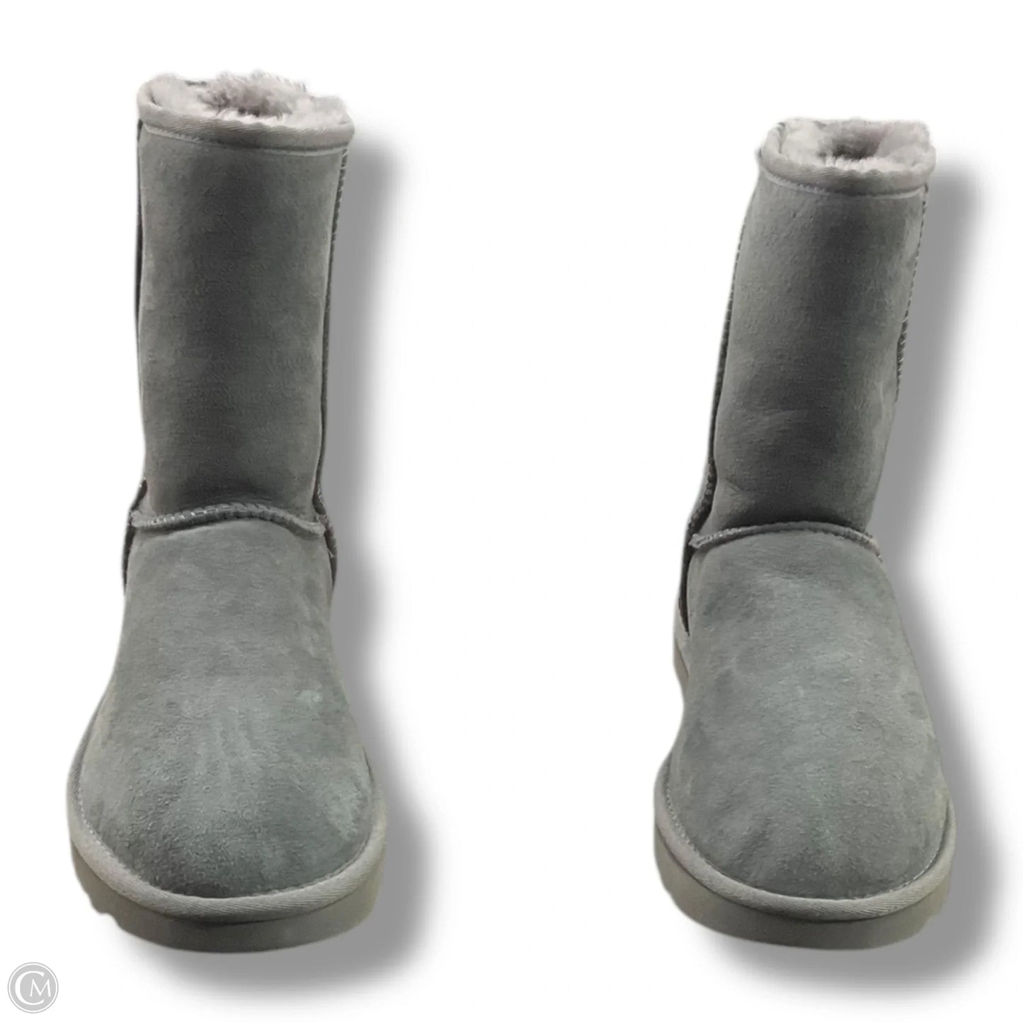 Boots Designer By Ugg In Grey, Size: 9