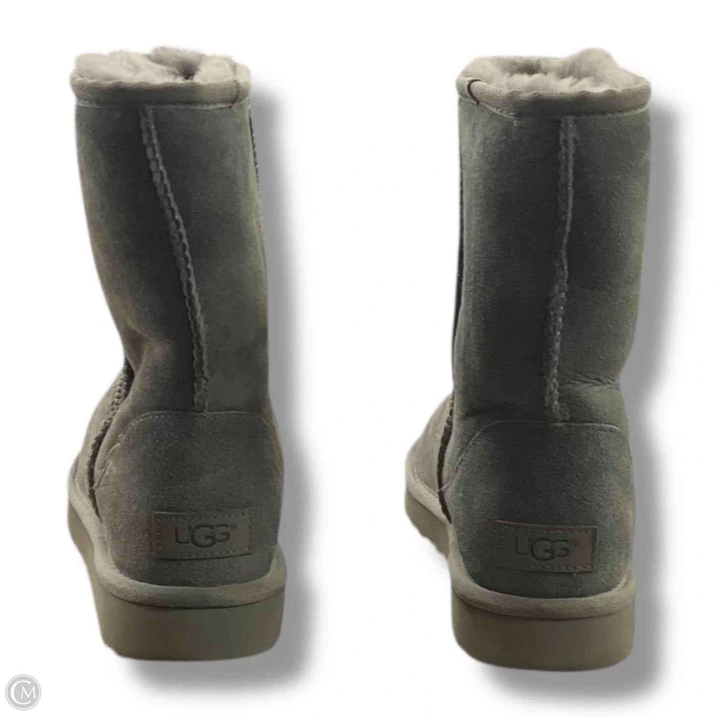 Boots Designer By Ugg In Grey, Size: 9
