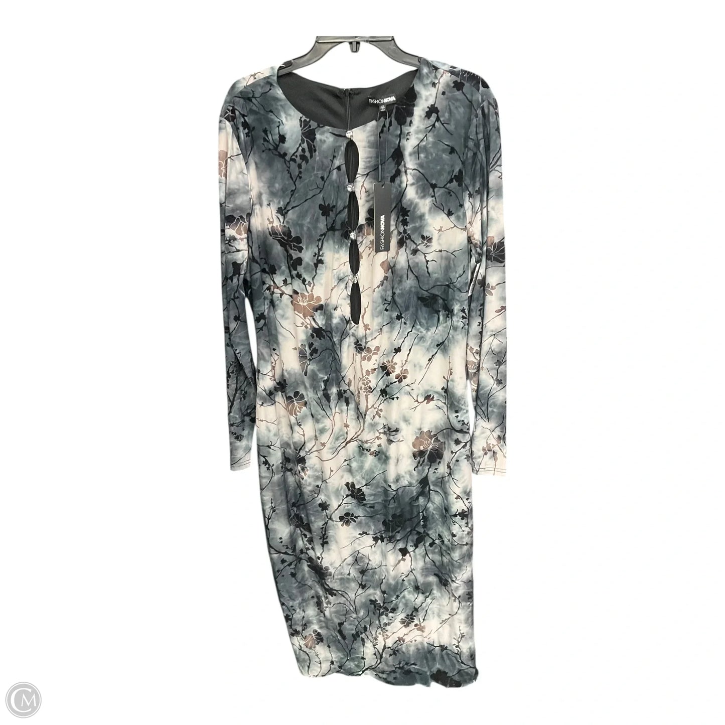 Dress Casual Maxi By Fashion Nova In Multi-colored, Size: 3x