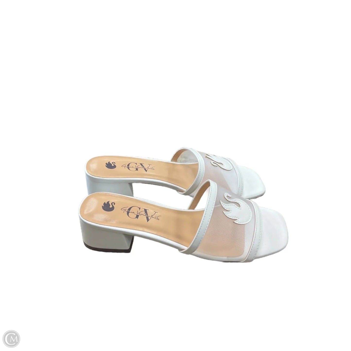Shoes Heels Block By Gloria Vanderbilt In White, Size: 7.5