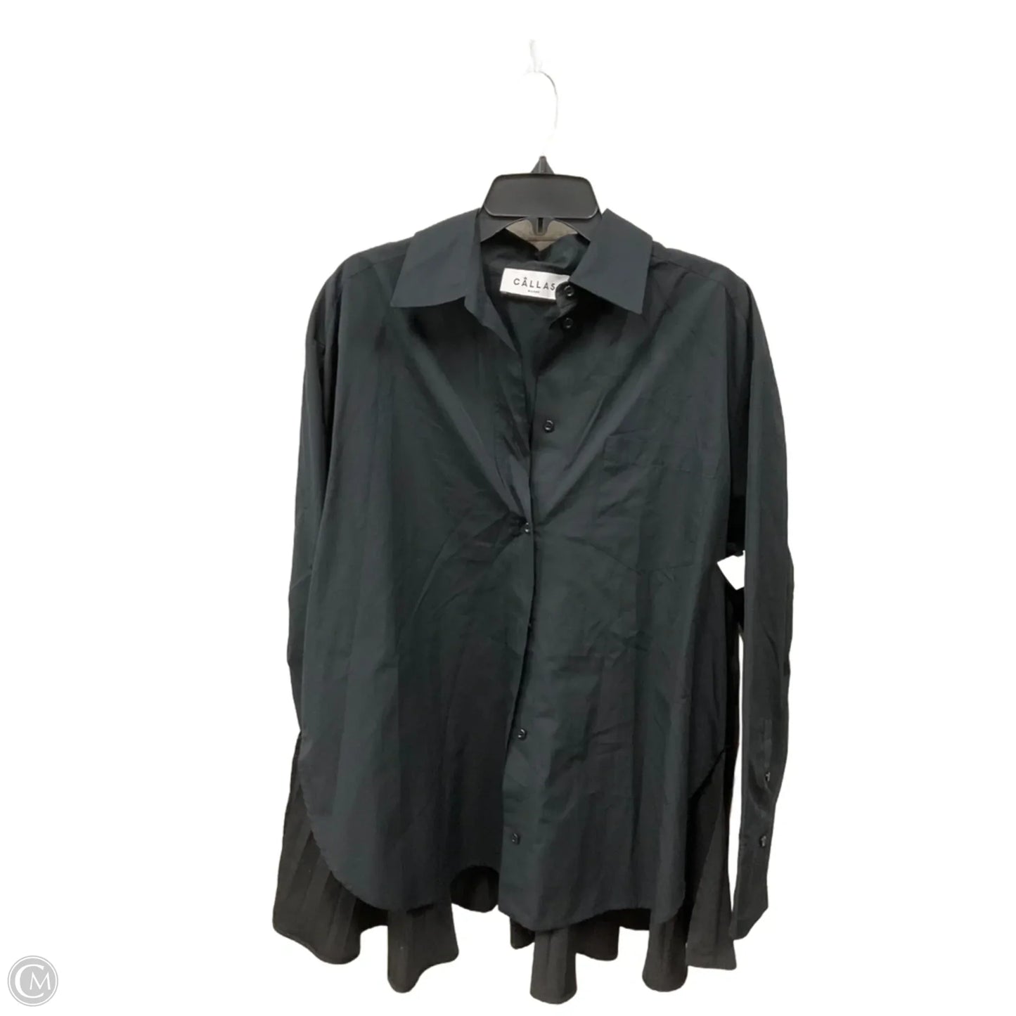 Blouse Long Sleeve By Cma In Black, Size: L