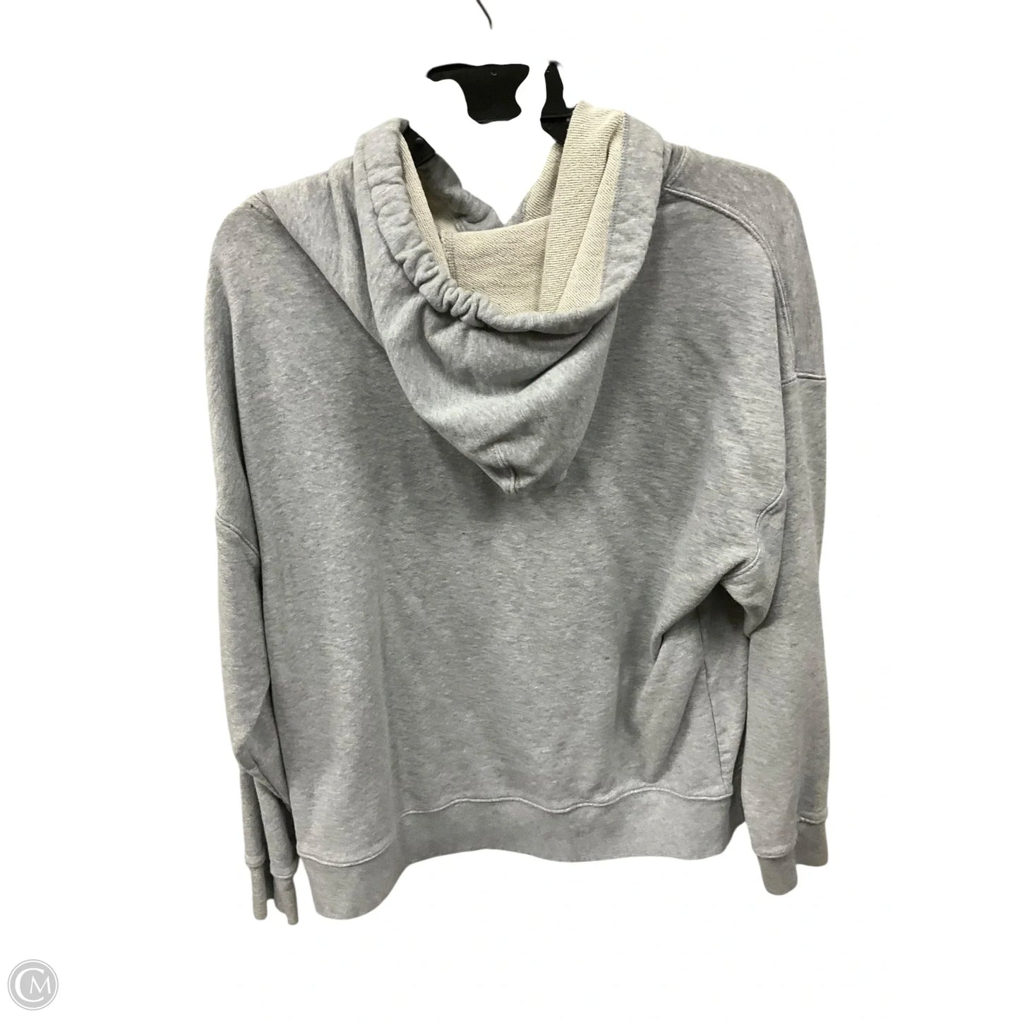 Sweatshirt Hoodie By Calvin Klein In Grey, Size: L