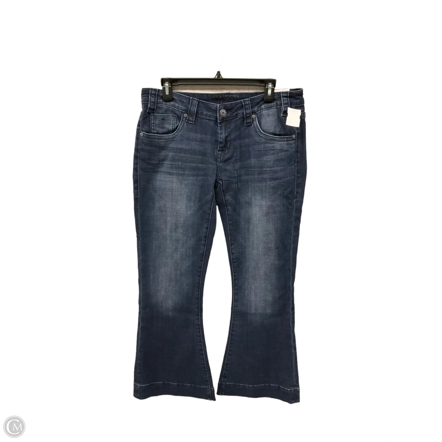 Jeans Flared By Rock & Roll In Blue Denim, Size: 12
