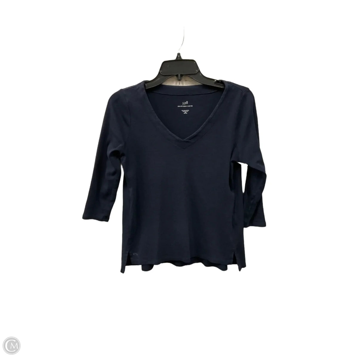 Top 3/4 Sleeve Basic By J. Jill In Navy, Size: Xsp