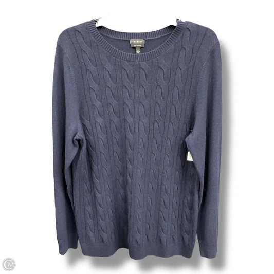 Sweater Cashmere By Talbots In Navy, Size: L