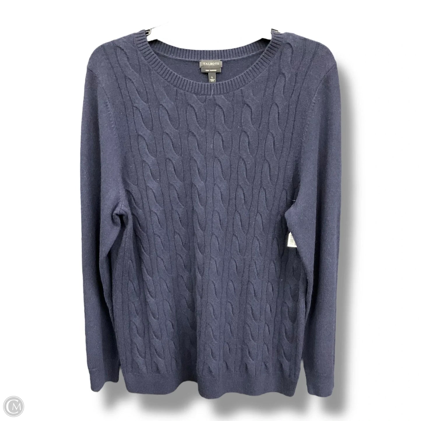 Sweater Cashmere By Talbots In Navy, Size: L