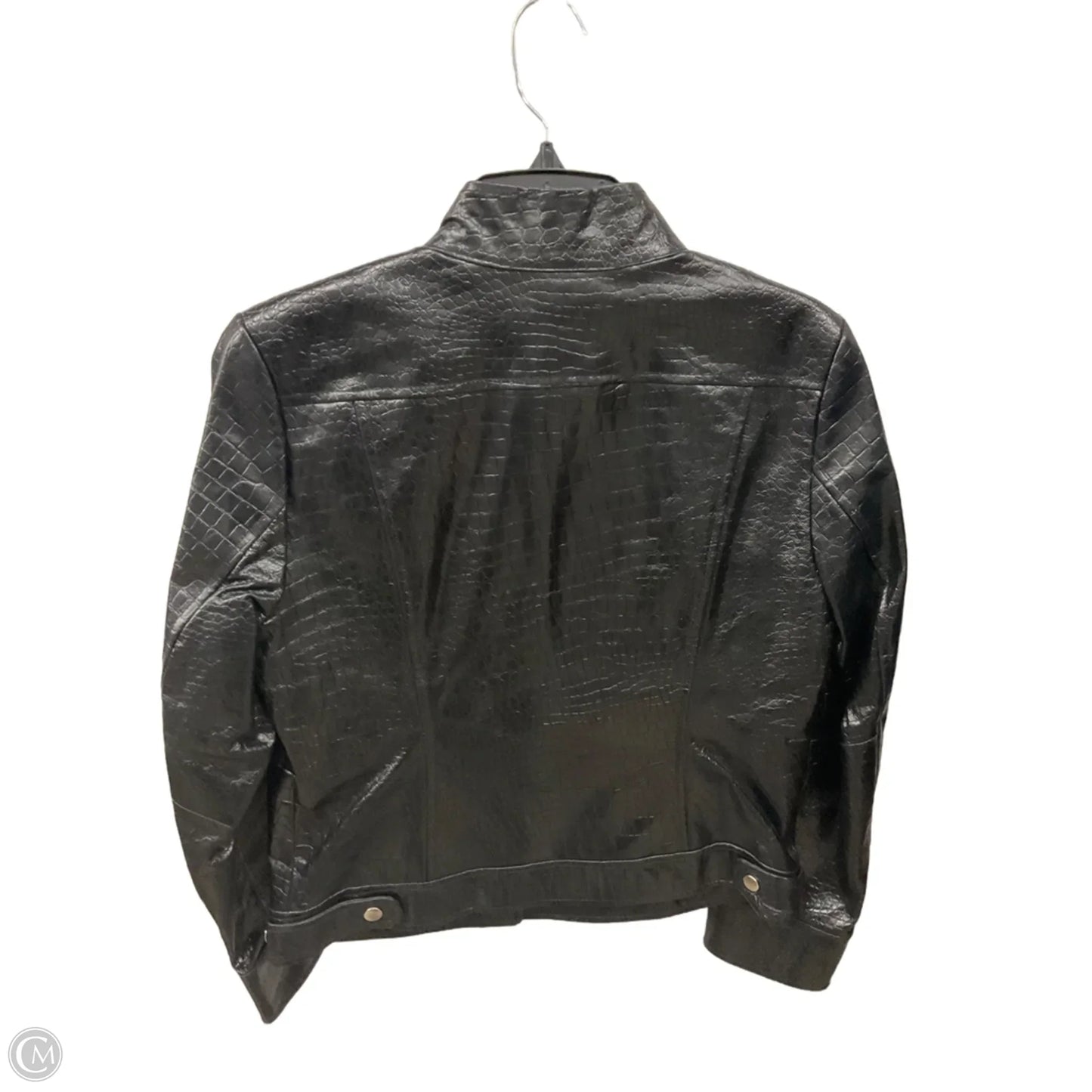 Jacket Leather By Pamela Mccoy In Black, Size: S