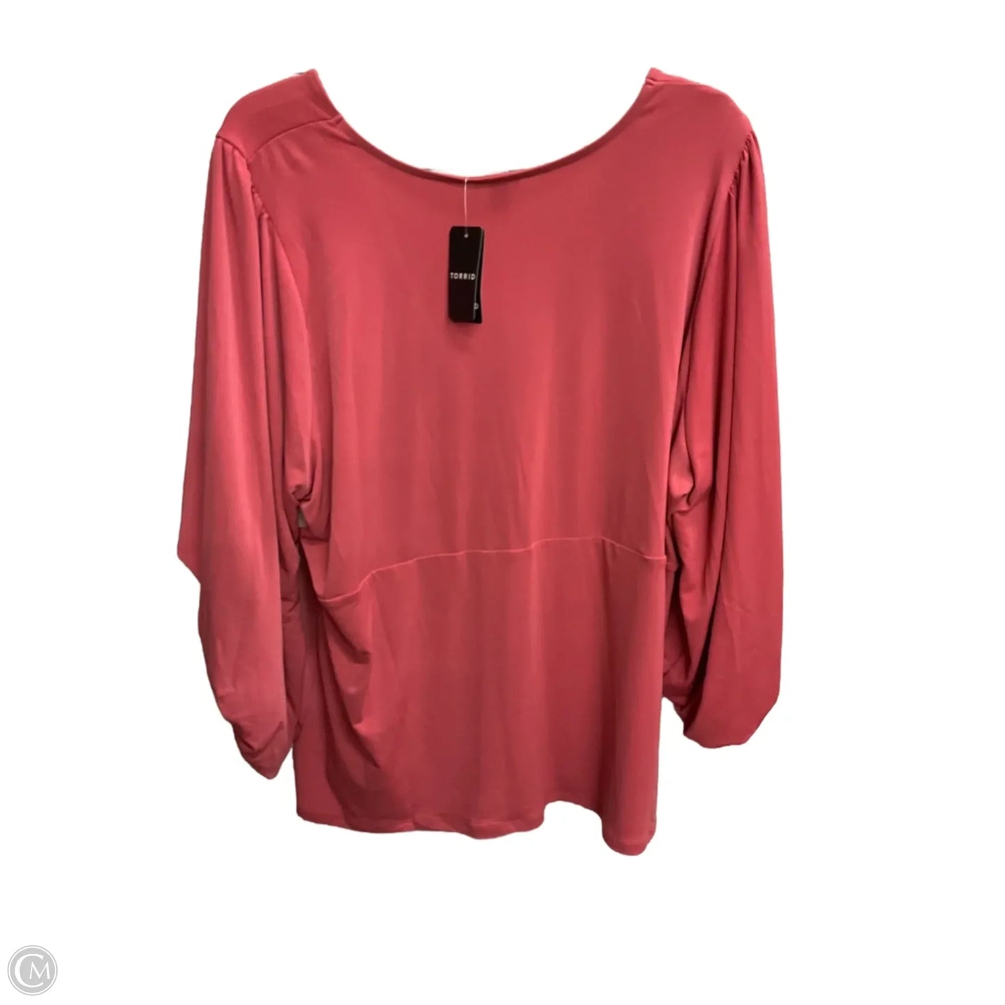 Top Long Sleeve Basic By Torrid In Pink, Size: 3x