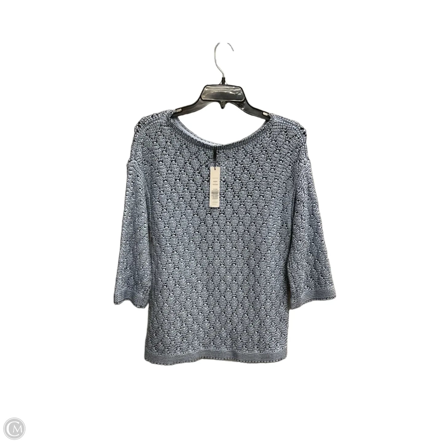 Top 3/4 Sleeve By Chicos In Blue, Size: 1x