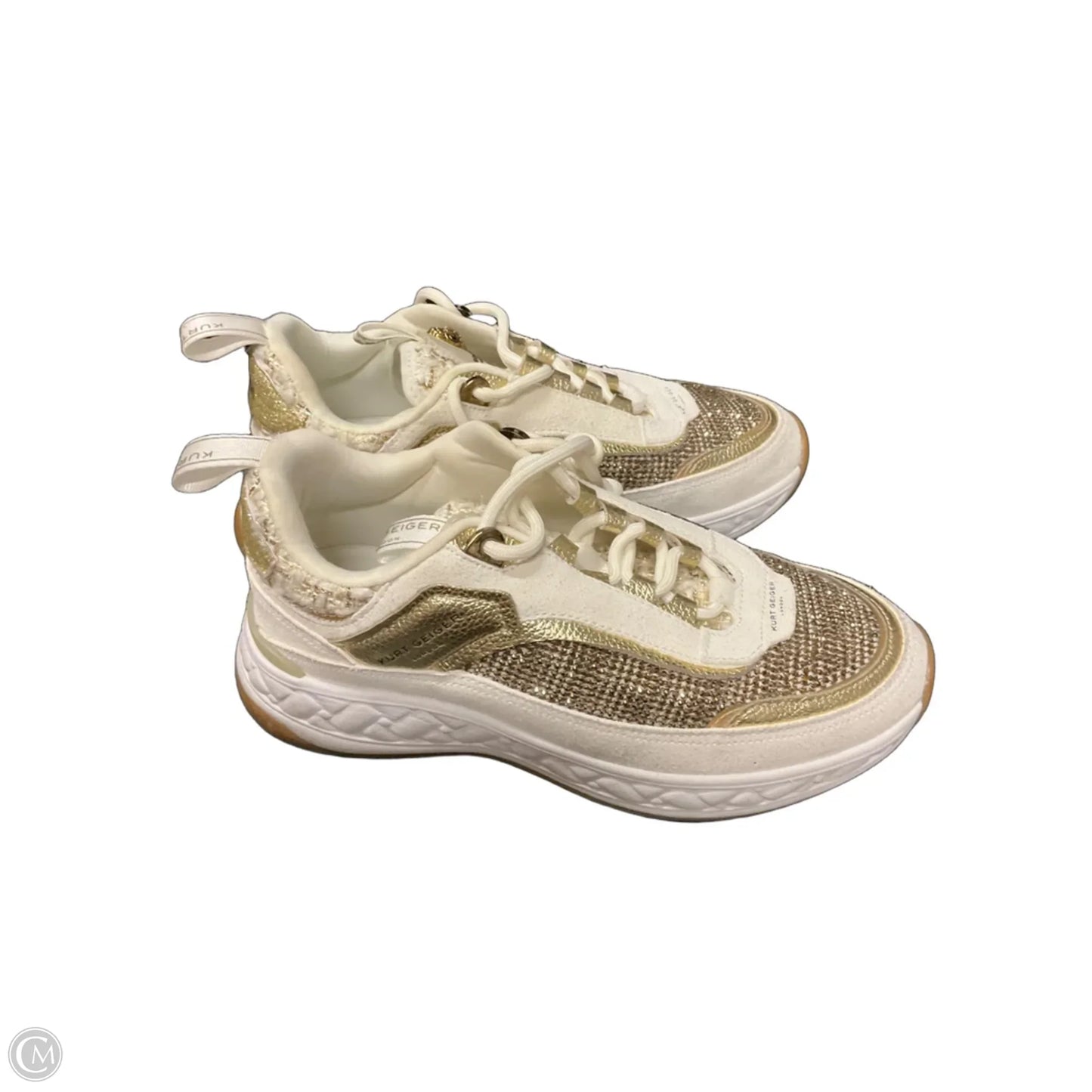 Shoes Designer By Kurt Geiger In Gold, Size: 6.5
