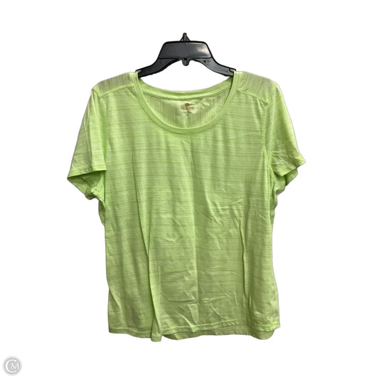 Top Short Sleeve Basic By Talbots In Green, Size: Xl