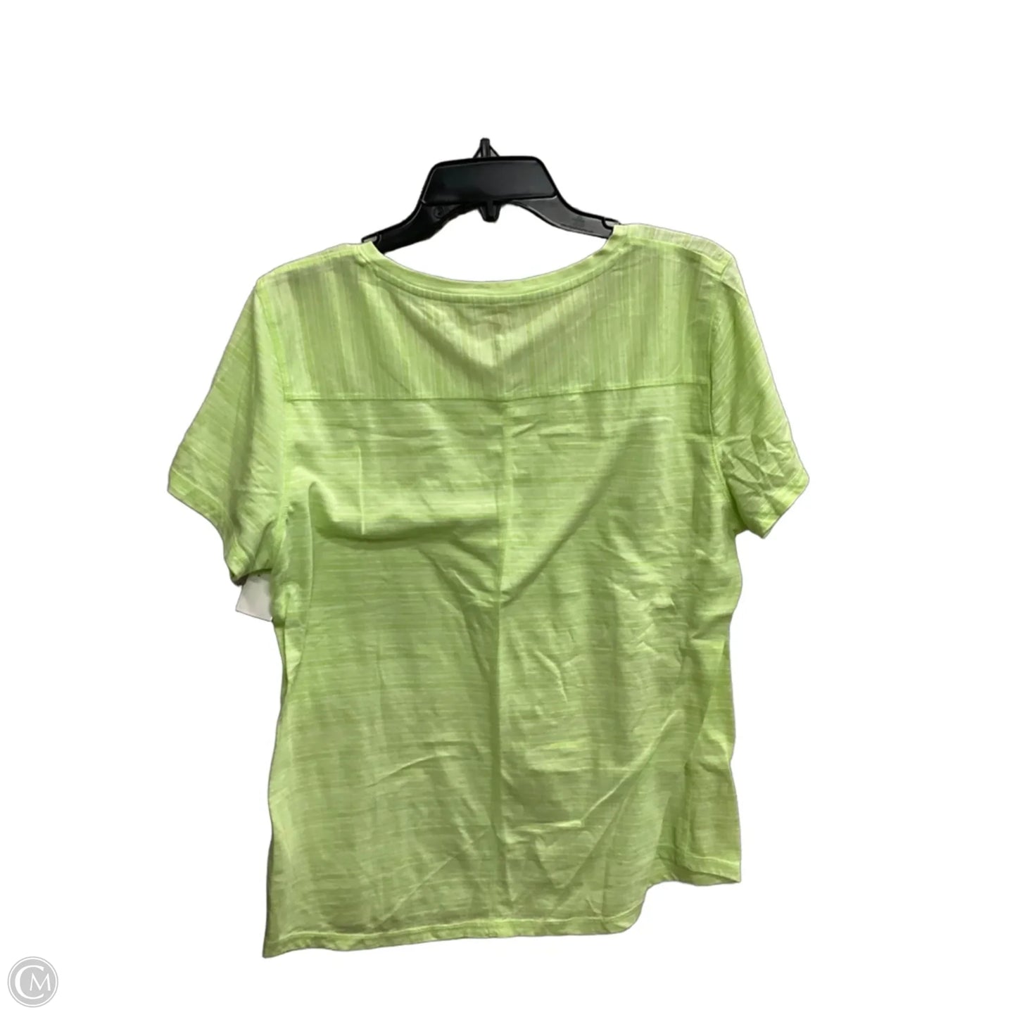 Top Short Sleeve Basic By Talbots In Green, Size: Xl