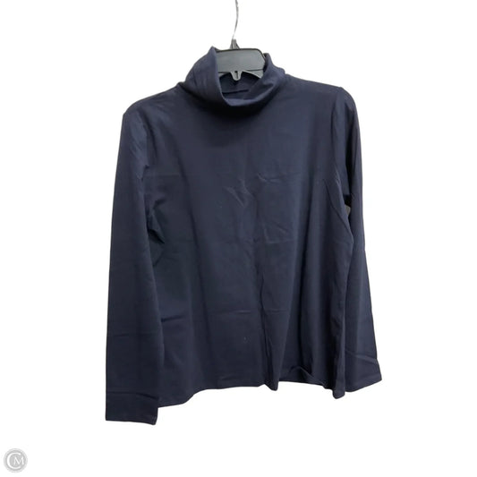 Top Long Sleeve Basic By Talbots In Navy, Size: L