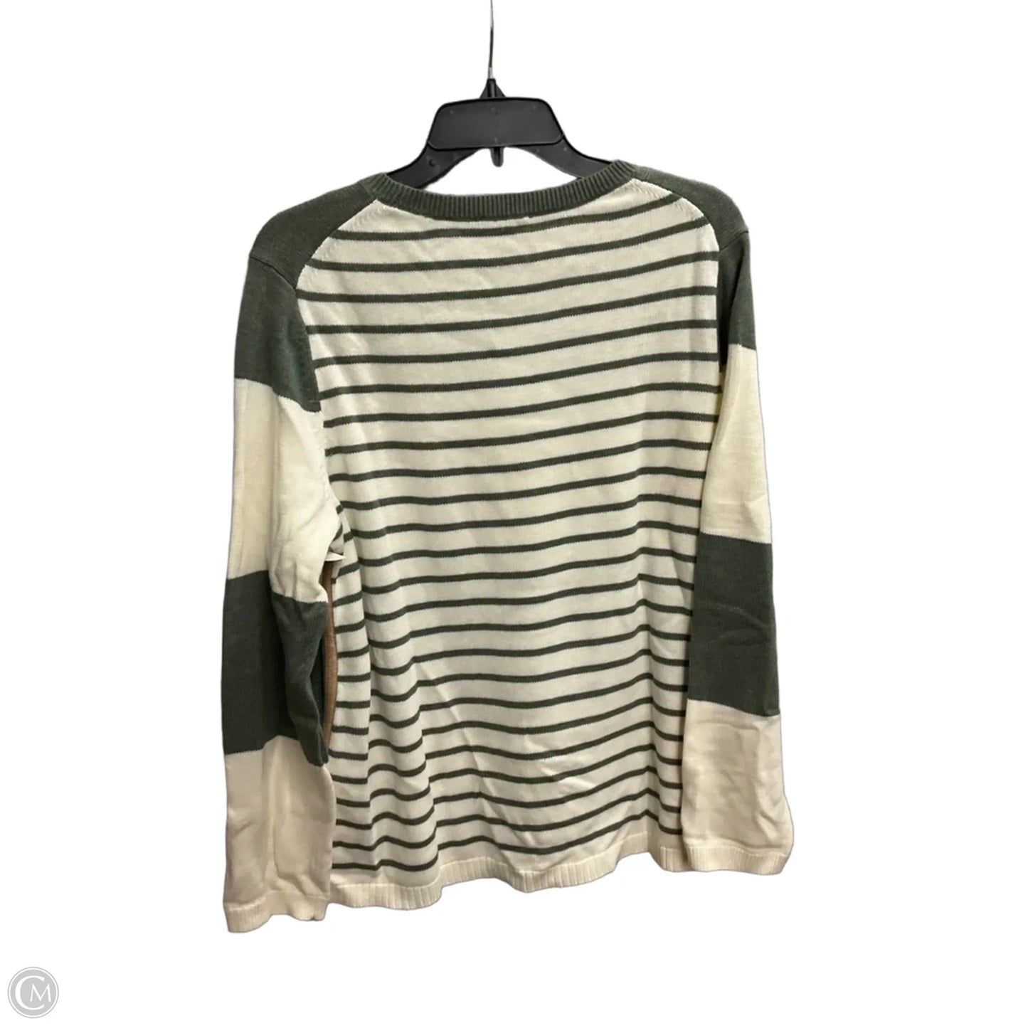 Top Long Sleeve By Talbots In Striped Pattern, Size: Xlp