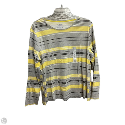 Top Long Sleeve By Croft And Barrow In Striped Pattern, Size: Xxl