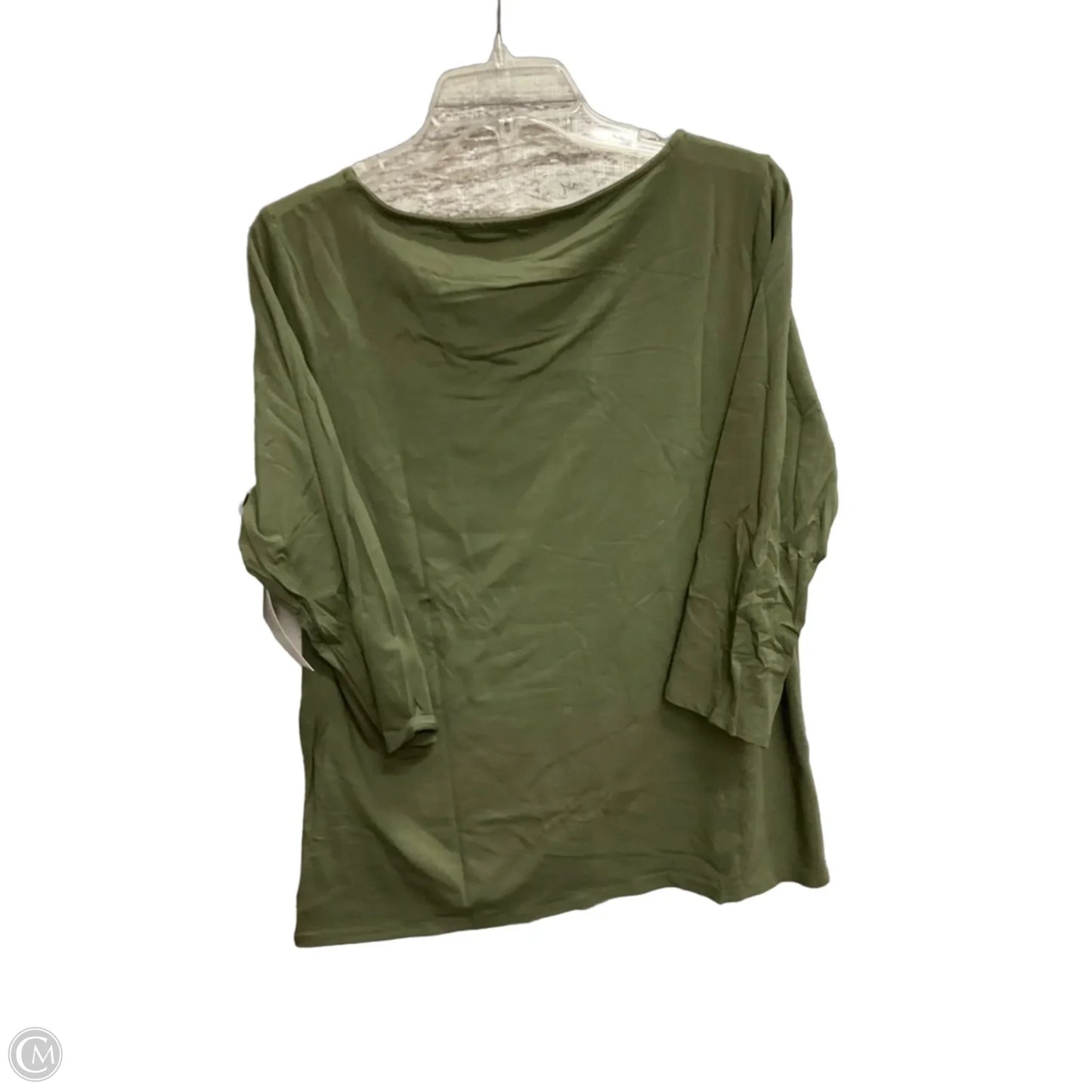 Top Long Sleeve Basic By Chicos In Green, Size: L