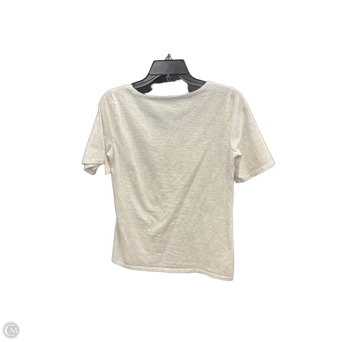 Top Short Sleeve By Loft In Striped Pattern, Size: S